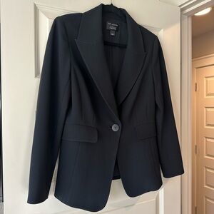 ST. JOHN One Button Black Blazer